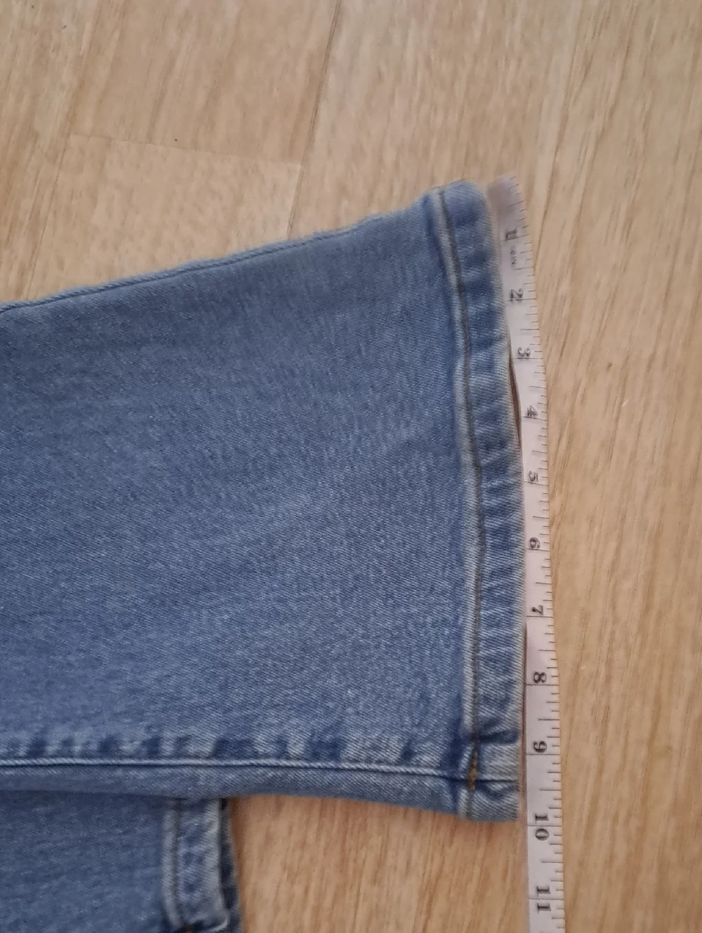 Michael Kors High Rise Light Blue Jeans with Gold Accents